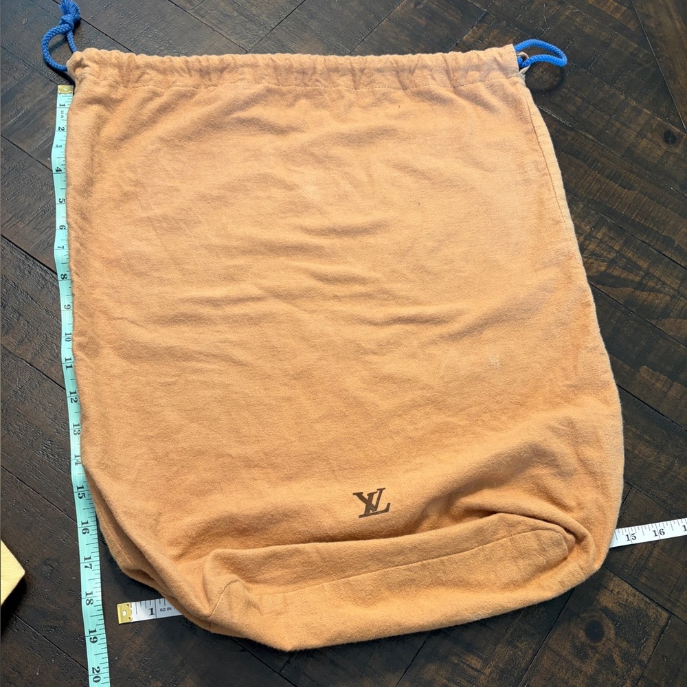 Louis Vuitton Tan Drawstring Dust Bag with LV Monogram